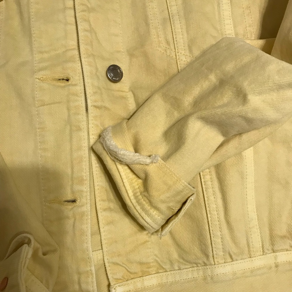 Ae Yellow Denim Jacket - Picture 4 of 5
